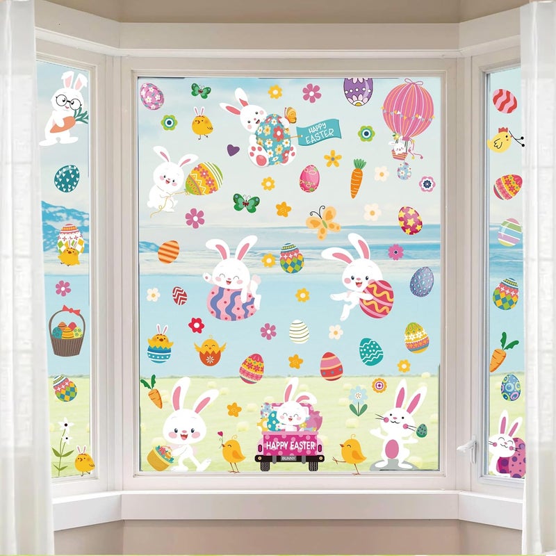 i-Beeboo Easter Window Clings Decorations for Glass Window Stickers Decal - Image 5